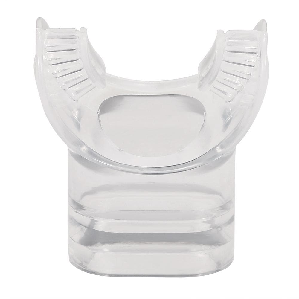 2 Pack Silicone Mouthpiece Replacement Snorkel Mouth Piece Transparent