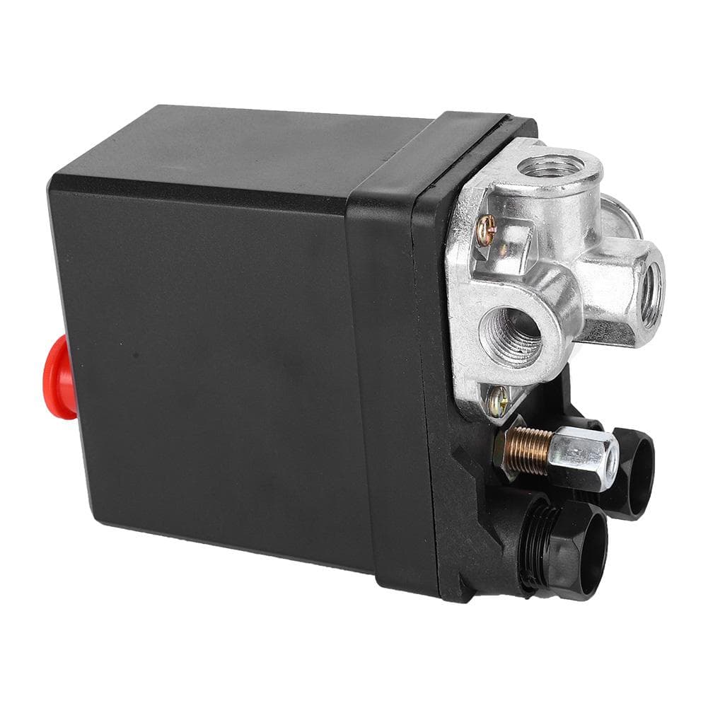 Air Pressure Automatic Switch Black Vertical 3Phase 4Way 380V 8KG G14in Thread