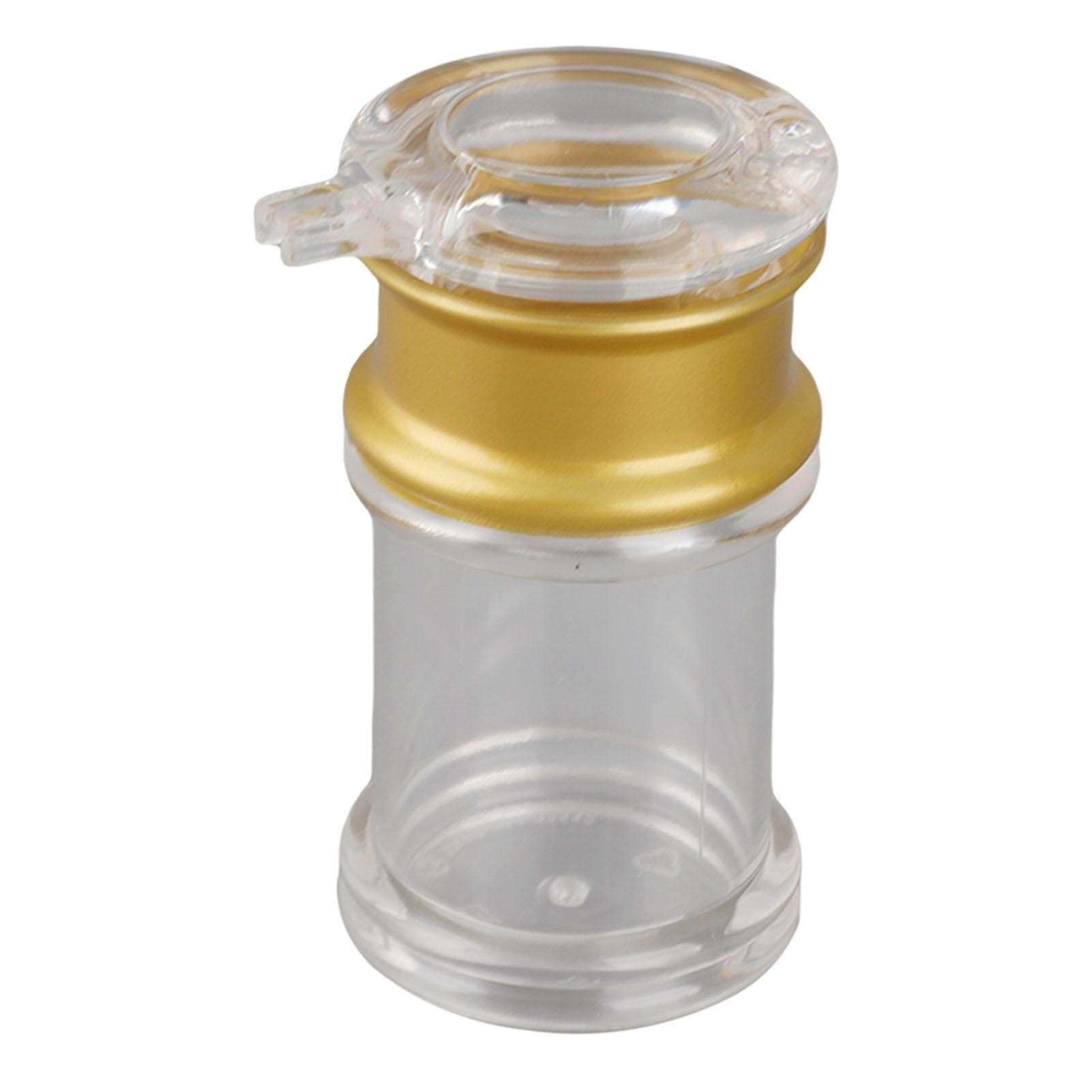 Acrylic Transparent and Gold Oil Bottle Liquid Seasoning Pot Soy Sauce Vinegar Pot Kitchen (S)