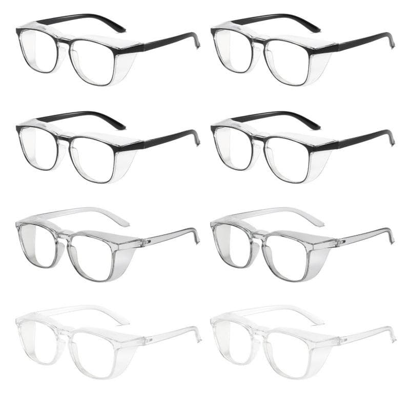 8PCS Anti-fog Safety Glasses Dust-proof Anti-saliva Eye Protection Blue Light Blocking Anti Pollen Glasses