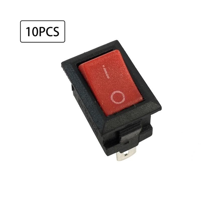 10Pcs Auto Car Truck Boat Rocker 3A 250V 6A 125V 2-Pin ON/OFF Toggle SPST Switches
