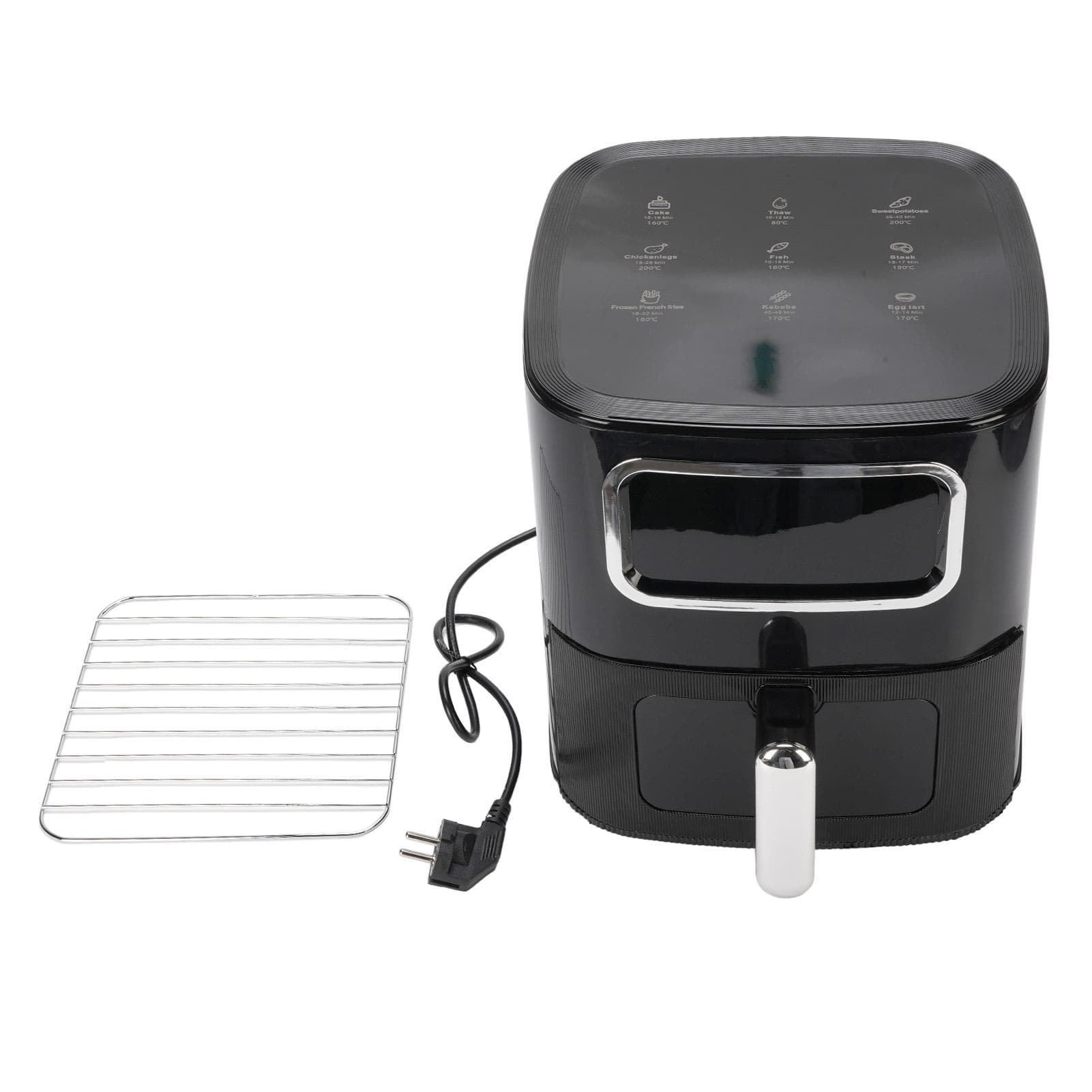 10L Compact Fryer Multifunctional Oil Less Electric Fry Machine for Kitchen Smart Touch Screen EU L