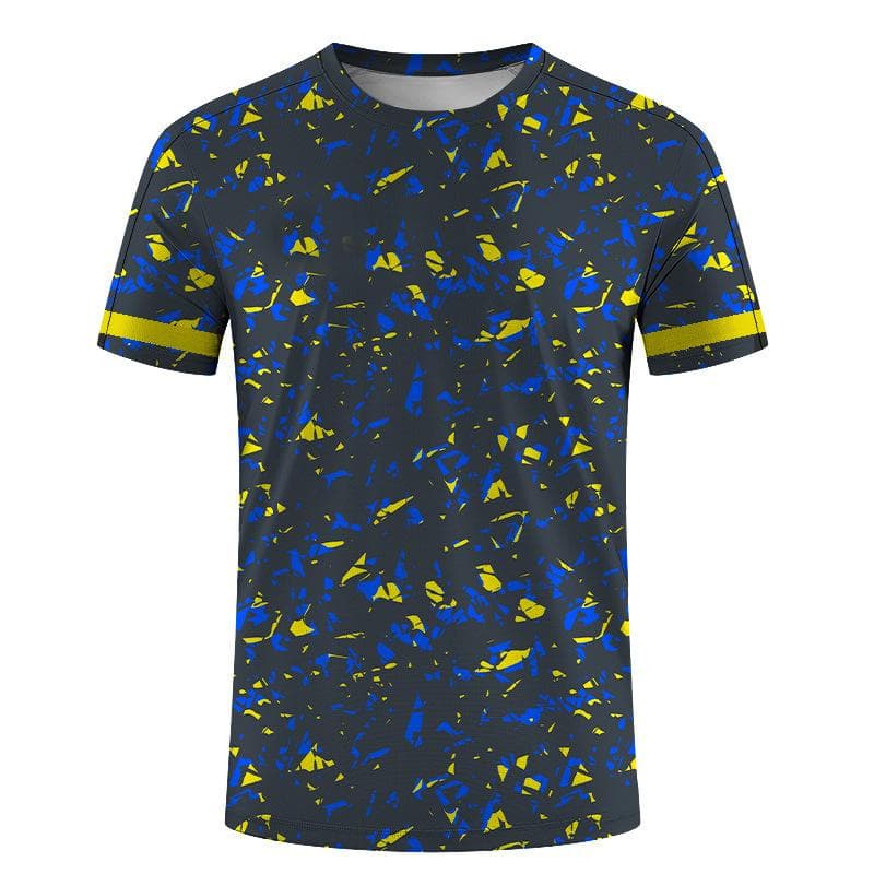 New Summer Men's Sports Top 3D Digital Printed Loose Short Sleeve Round Neck T-shirt 6XL