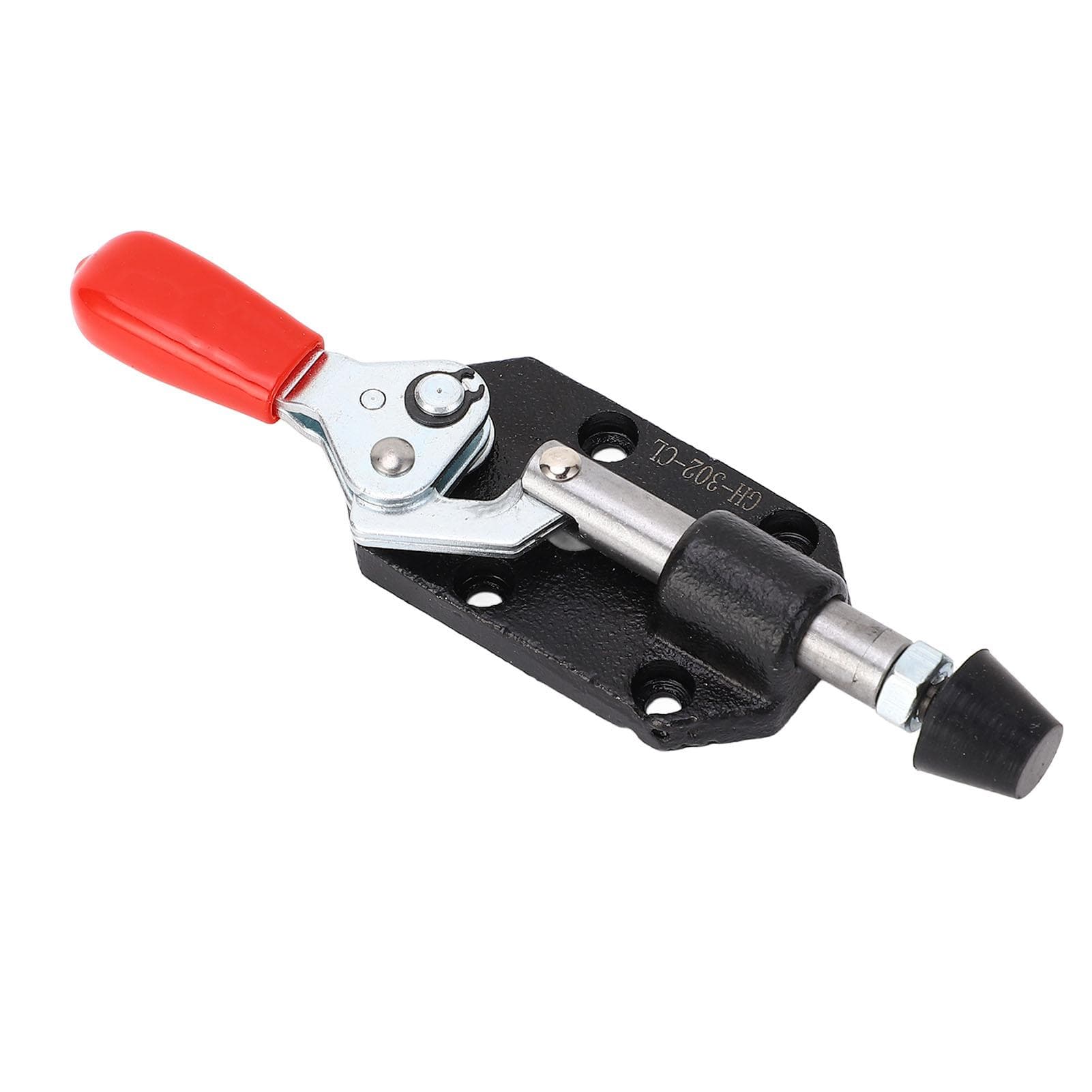 Push Pull Toggle Clamp Cast Iron Adjustable Plastic Handle DIY Woodworking Fixed Clamp for Welding