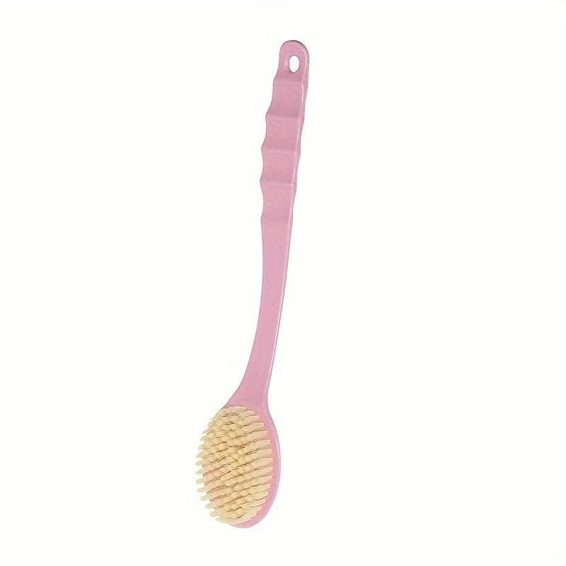 Bath Brush Bath Towel Long Handled Soft Bristle Bath Brush pink