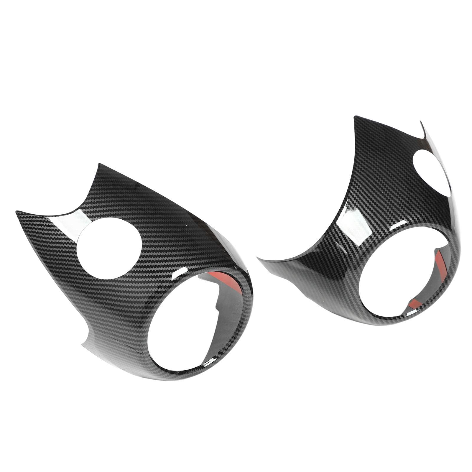 Carbon Fiber Style Side Air Conditioner Outlet Frame Trim Replacement for Clubvan Crossover Cooper