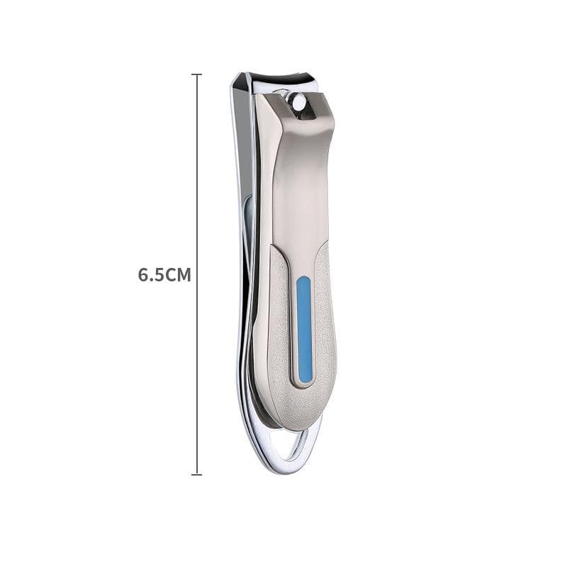 1pcs Professional Stainless Steel Nail Clipper Cutter Toenail Cutting Trimmer Pedicure Scissors With Nail Files silver