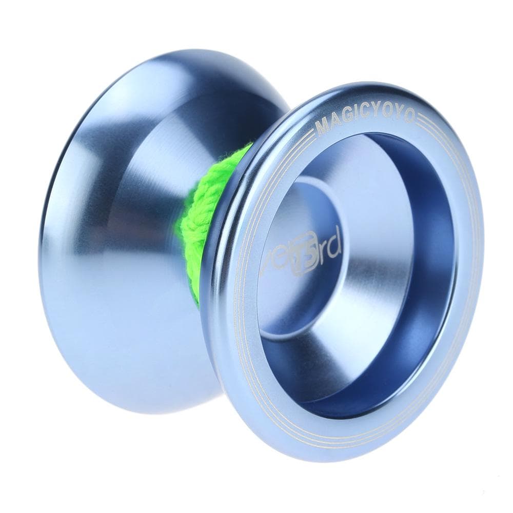 Professional Magic Yoyo T5 Overlord Aluminum Alloy Metal Yoyo 8 Ball KK Bearing with String for Kids Lake Blue lake blue