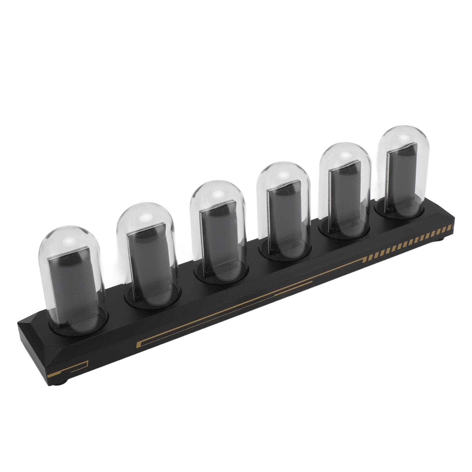 RGB Tube Clock LED Glowing 1.14 Inch IPS Color Screen Digital Tube Clock Desktop Decor for Home