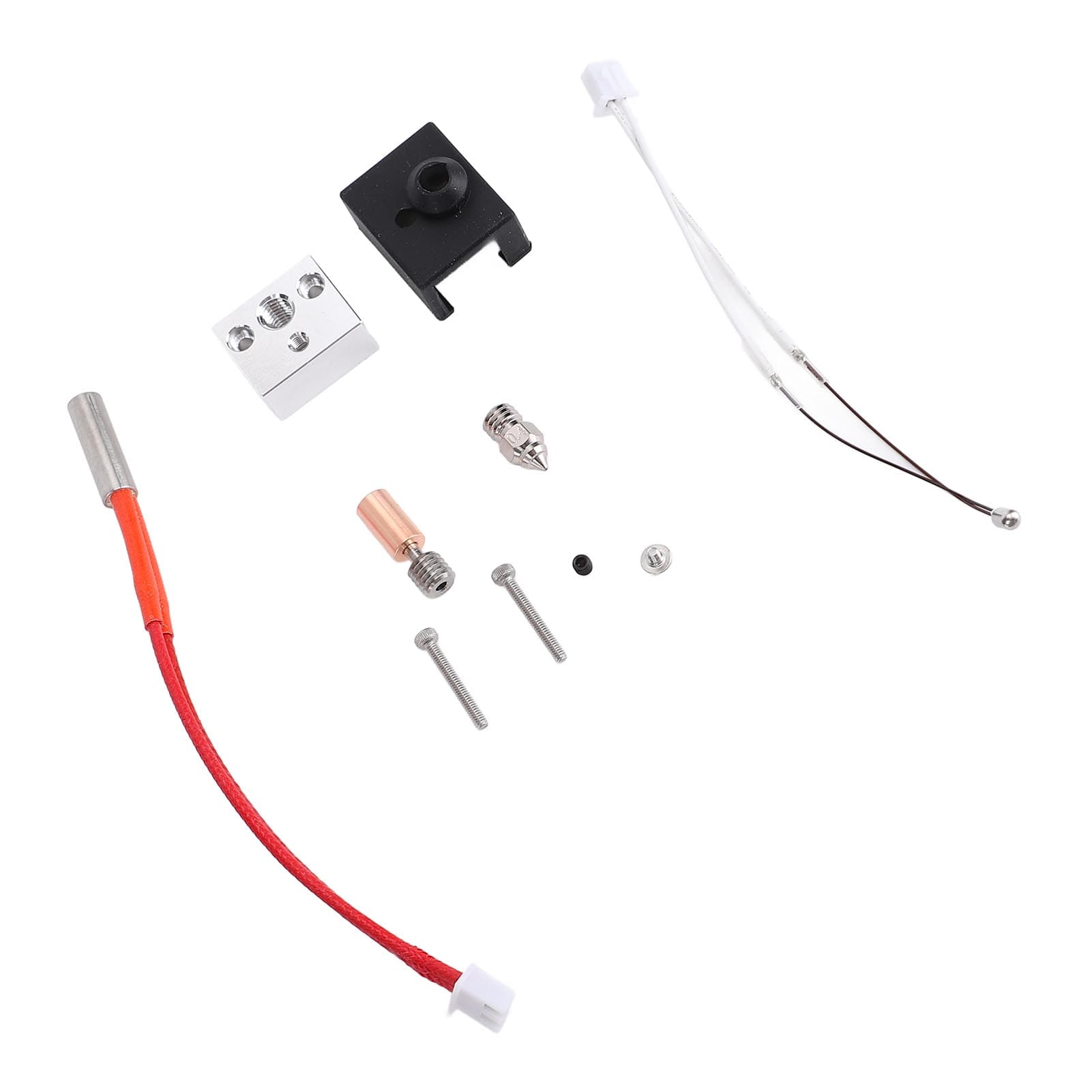 Upgrade Extruder Kit 24V 40W Heater Aluminum Heating Block Copper Plated Nozzle Bimetal Heatbreak