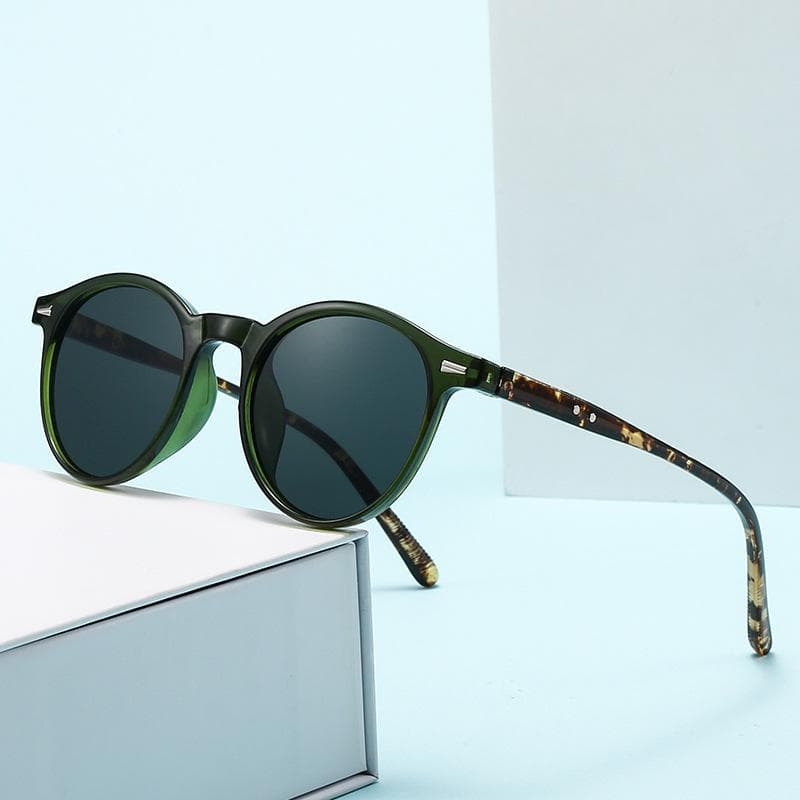 New Small Round Frame Sunglasses for Men Women UV Resistant Sunscreen Outdoor Fashion Driving Eyewear 1PC