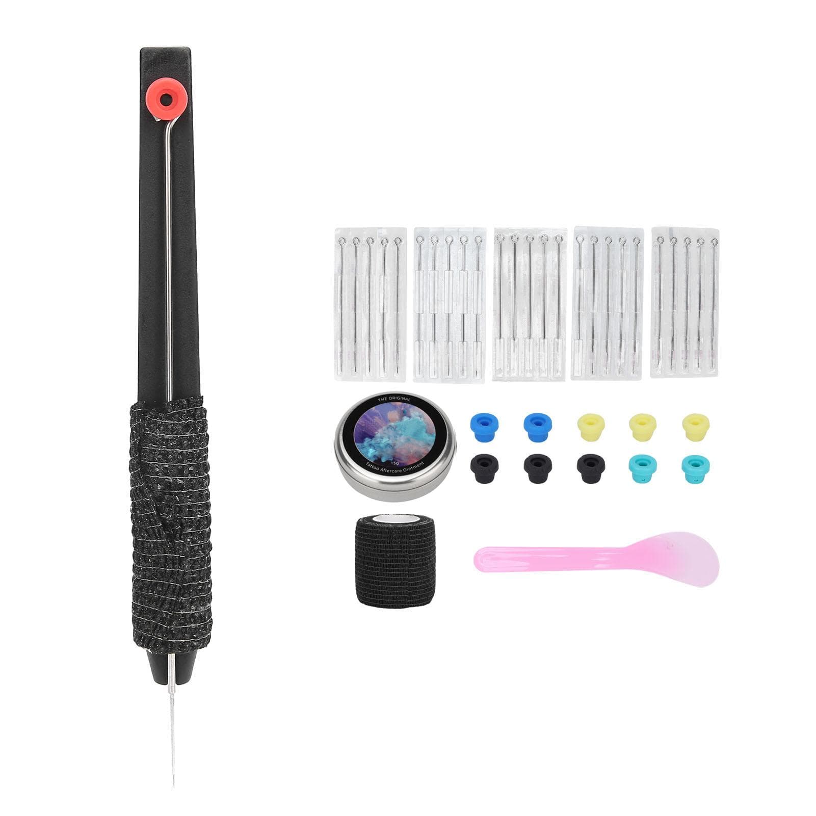 Hand Stick Tattoo Kit DIY Tattoo Supply Needles Set Tattoo Needles Bandage Tattoo Grommets