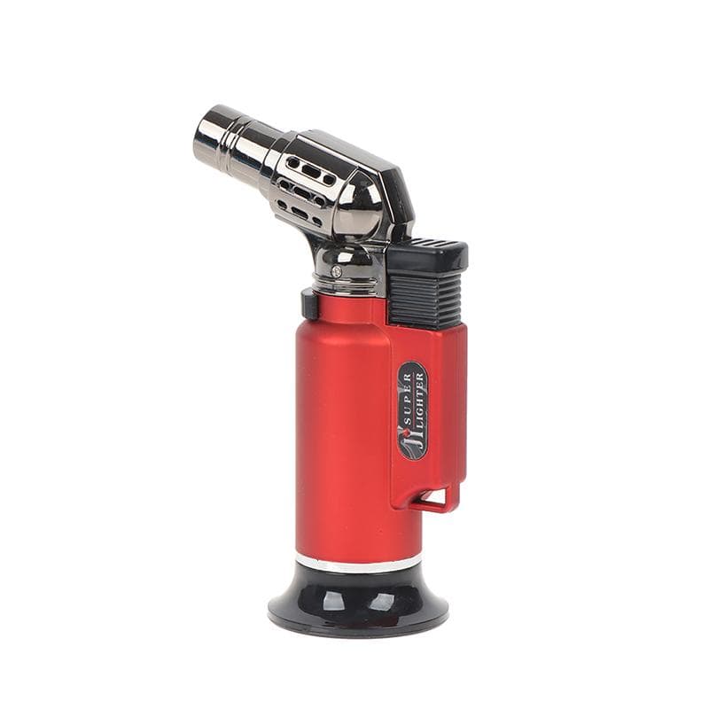 Metal Windproof Turbo Gas Lighters Cooking Jewelry Welding Gadgets red