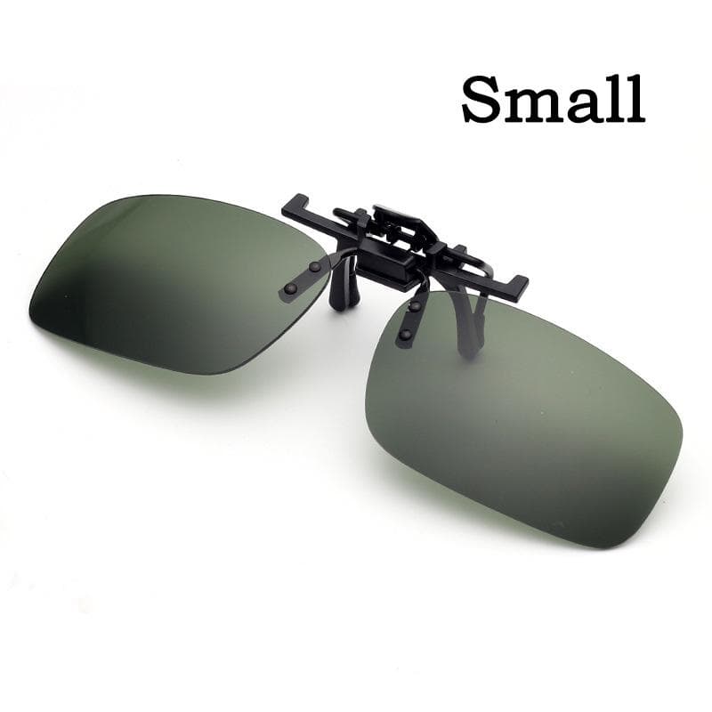 Night Vision Sunglasses Clips for Men Women Drivers Turn Up Glasses Clip Anti Glare UV Protection