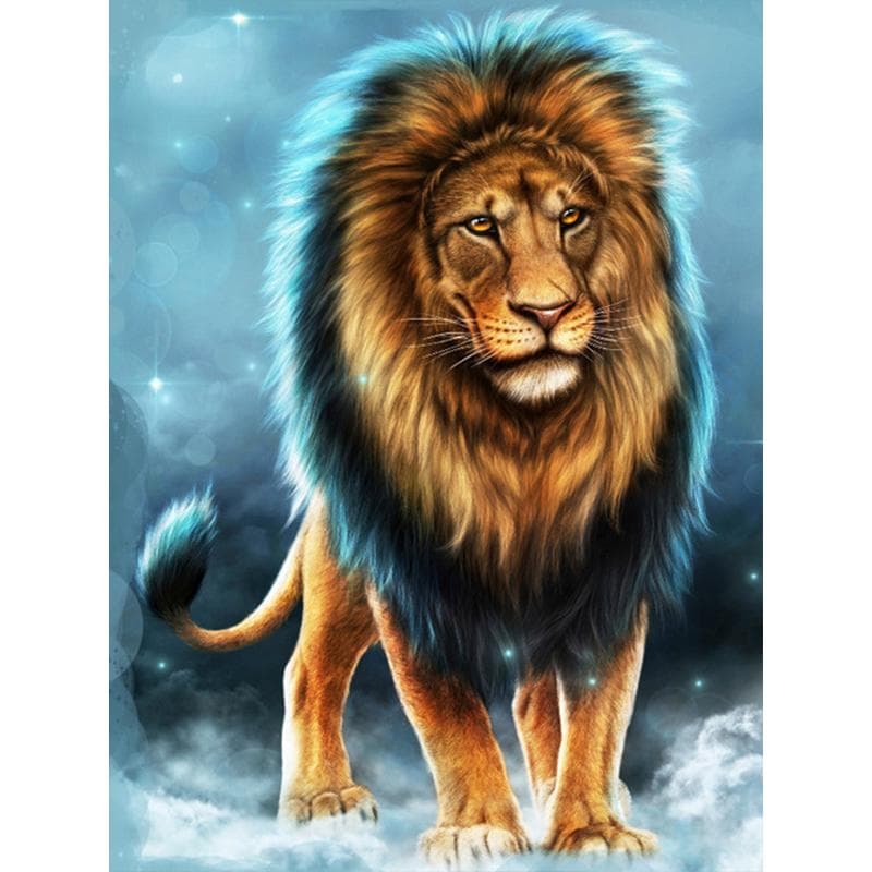 Diamond Painting Lion Cross Stitch Mosaic Diamond Embroidery Animals Rhinestone Pictures Home Decor 30X40CM