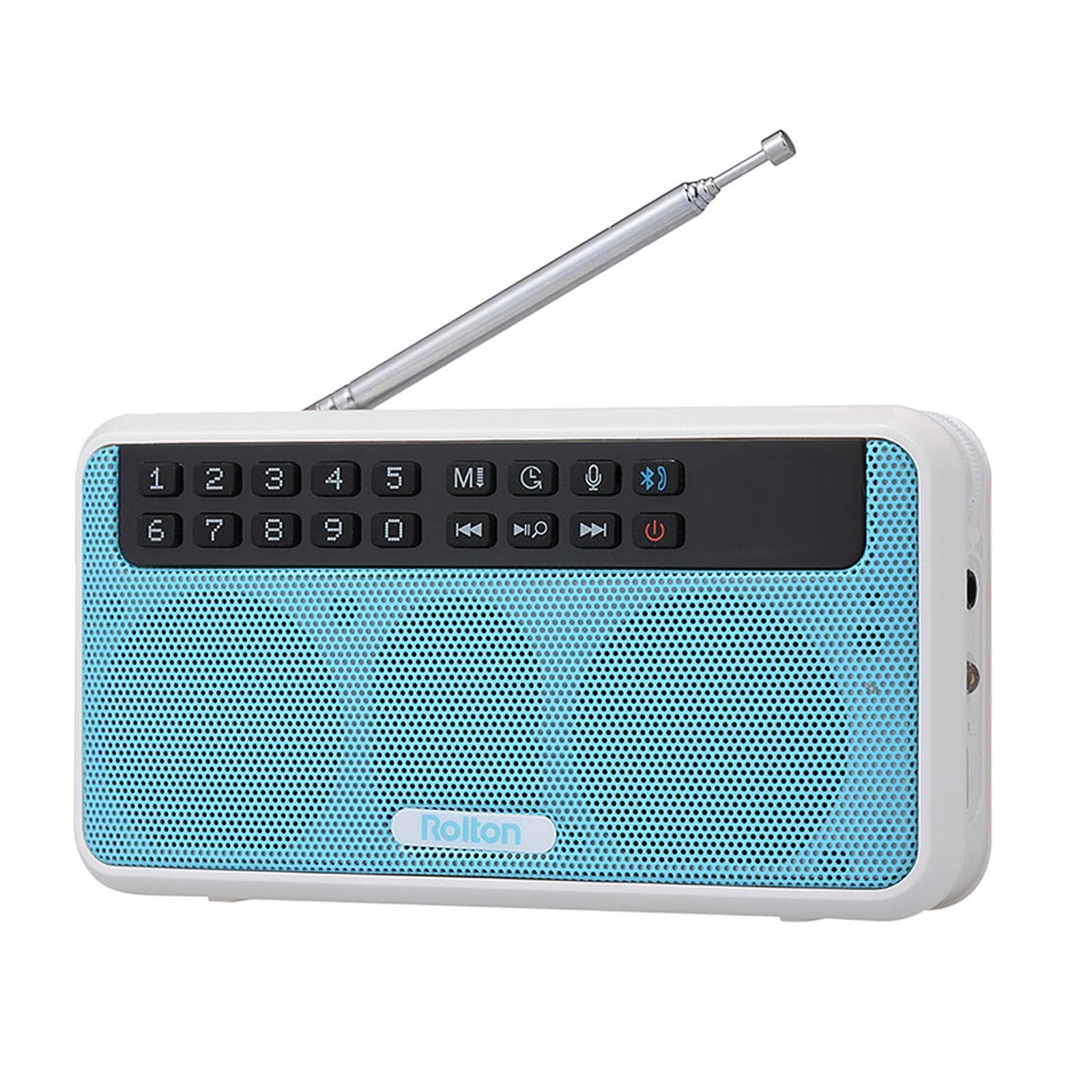 Rolton E500 Wireless Bluetooth Speaker 6W HiFi Stereo Music Player Portable Digital FM Radio w/ blue