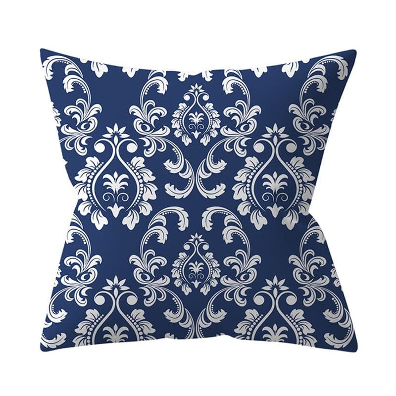 Navy Blue Mandala Nordic Geometric Pillowcase 45x45 Cushion Cover Decorative Pillow Sofa Cushion Home Decor Polyester 45x45cm
