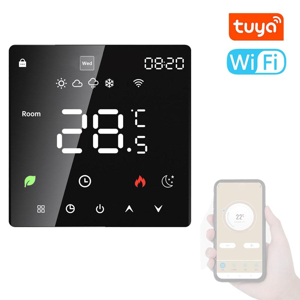 Tuya Wifi LCD Display Intelligent Temperature Controller Electric Water Heating Device Thermostat K6H16A-WiFi electric heating multicolour
