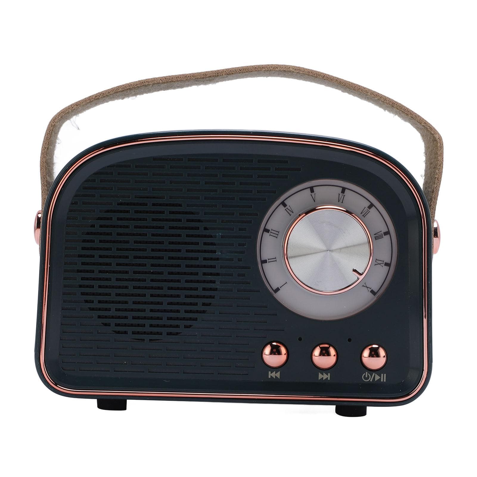 Retro Bluetooth Speaker Small Wireless Handheld Portable Vintage Decor for Home Outdoor DW21 Dark dark green