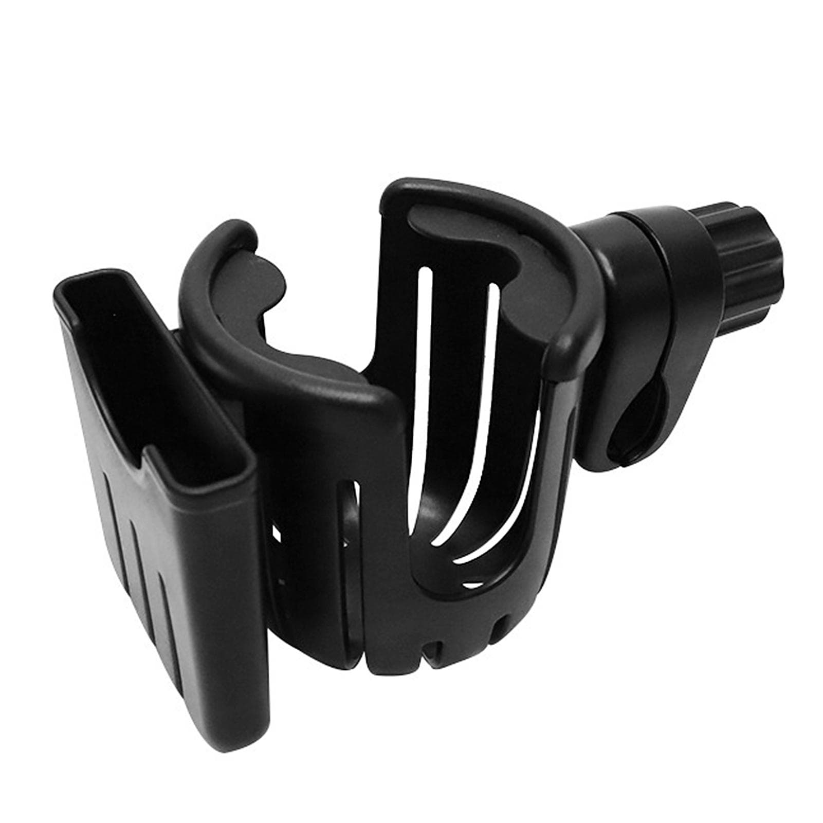 Stroller Feeding Bottle Holder Phone Holder 360 Rotatable Milk Bottle Support Bracket Water Cup black