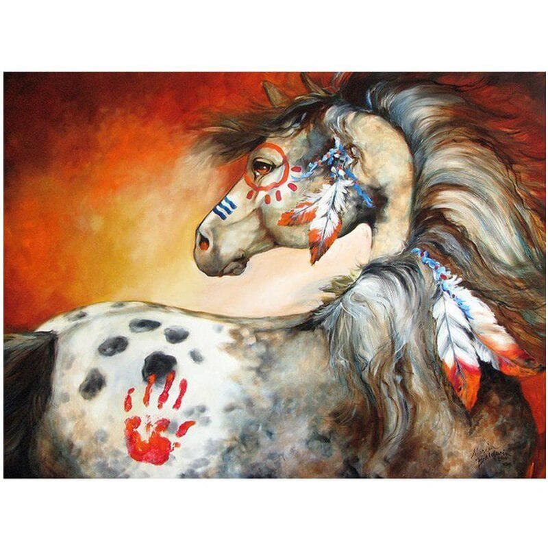 Diamond Embroidery Horse 5D Cross Stitch Rhinestones Diamond Painting Mosaic Animal Handwork 20X30CM