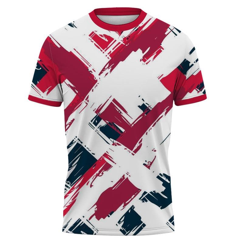 2023 Quick Drying Table Tennis Wear Men's Printed T-shirts Breathable Women's Fitness Wear Boys' Large Badminton Training Tops 3XL