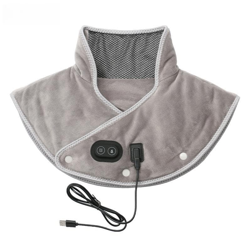Electric Heating Shoulder Neck Pad Massager USB Cervical Brace Wrap Thermal Compress Relieve Pain Fatigue Warm Back Brace Tool