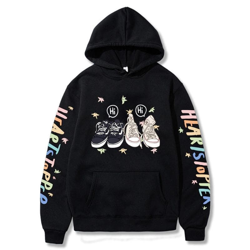 Heartstopper Hoodie Charlie Nick Hi Sweatshirts Cozy Tops Sudadera Felpa Moletom XXXL black
