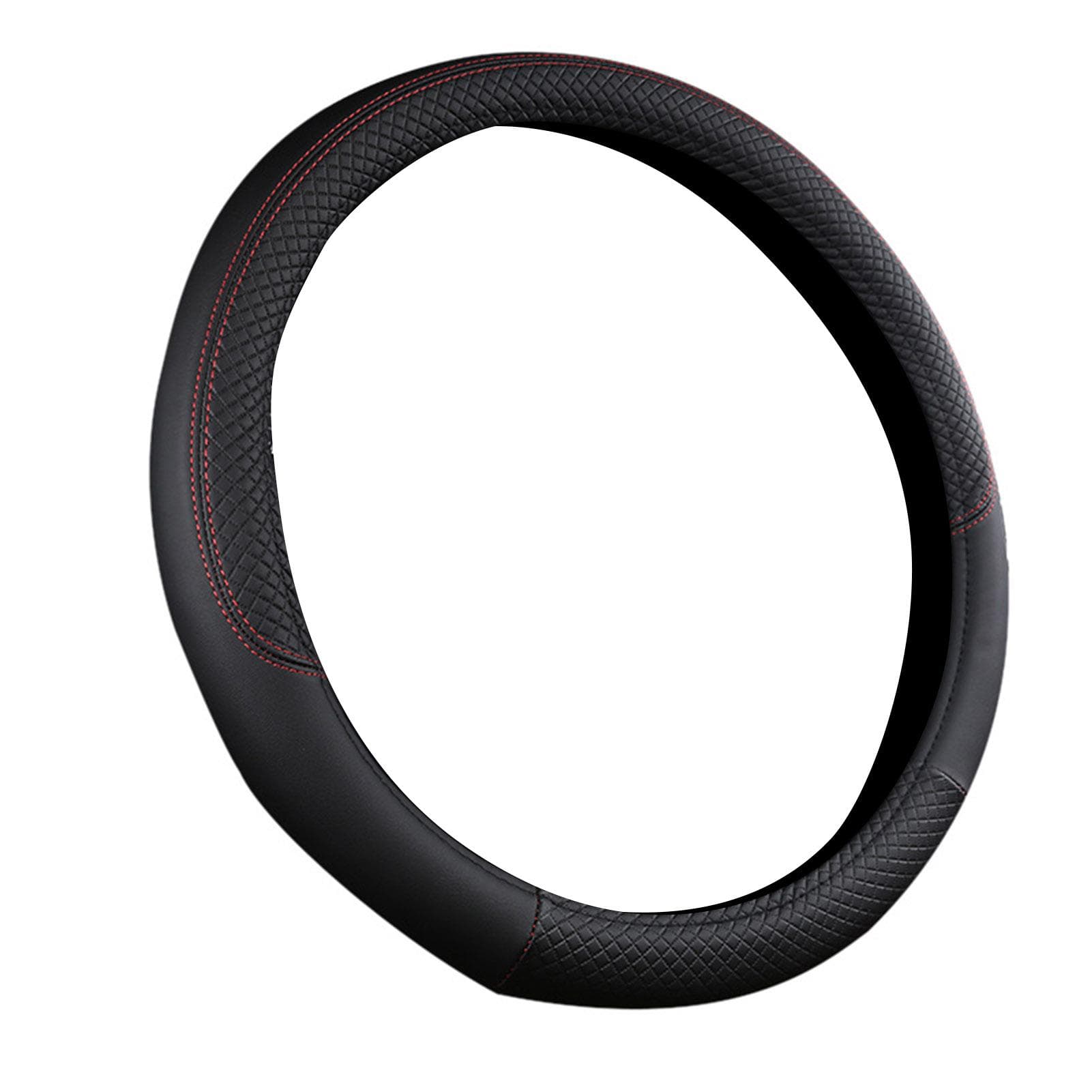Car Steering Wheel Cover Embossed Anti Slip Artificial Leather Car Steering Wheel Protector for