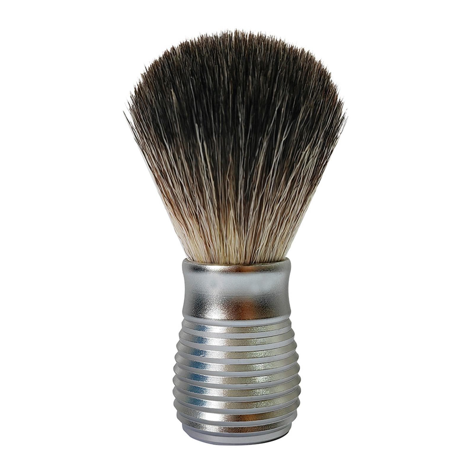 Men's Beard Shaving Brush Barber Salon Men Facial Beard Cleaning Grooming Appliance Shave Tool silver
