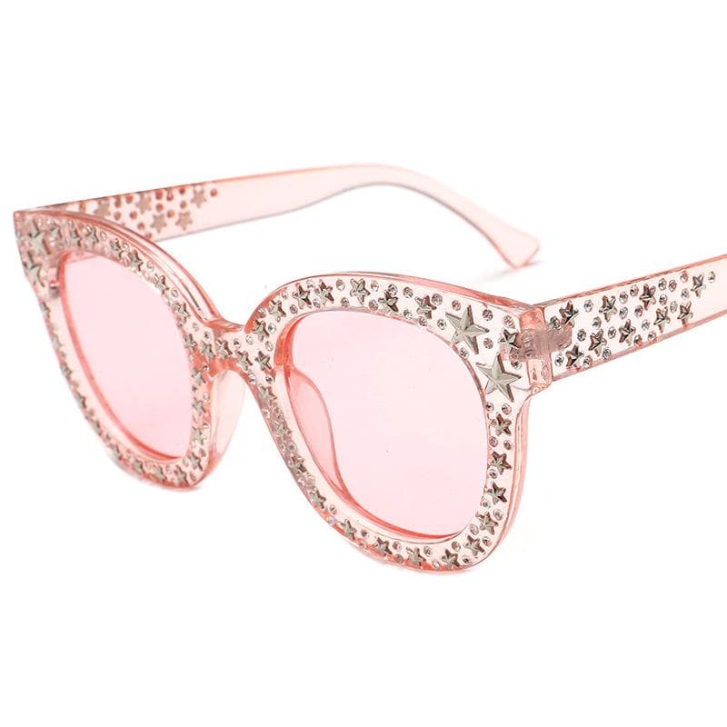 Fashion Stylish Sunglasses Women Star Rivets Anti-glare Sun Glasses European American Decorative Sunglass
