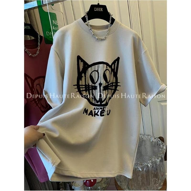 Early Spring New Style Unique Cotton Top Super Beautiful Small Shirt Age-reducing Short-sleeved T-shirt for Women 4XL