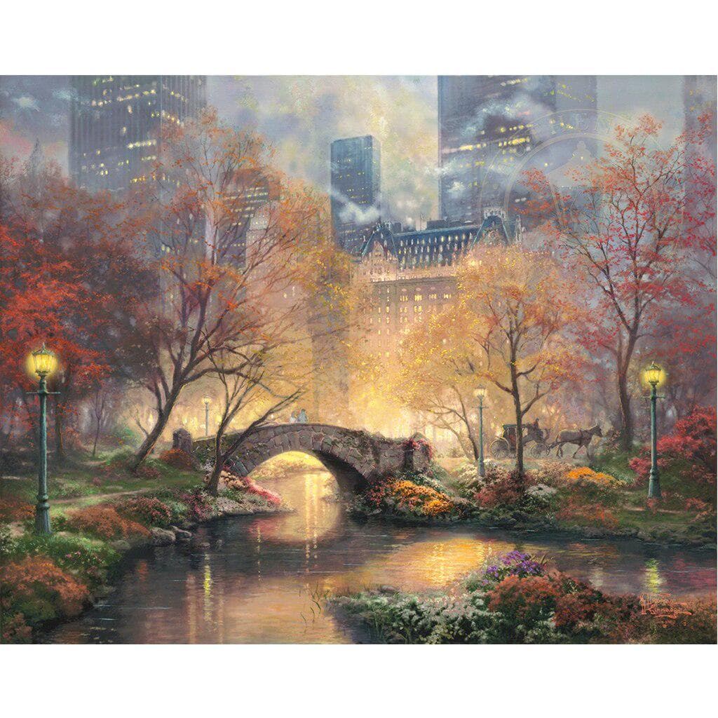 Diamond Painting 5d Scape Full Round Central Park In The Fall Diamond Embroidery 20X30CM