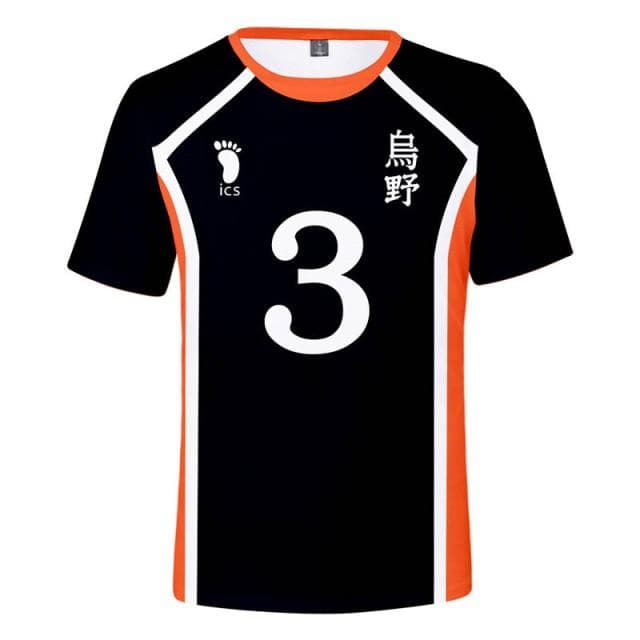 New Anime Haikyuu Cosplay Costume Hinata Shoyo 3d T -Shirt Karasuno High School Volleyball Tops Kageyama Tobio Teenage Sweatshirt XS