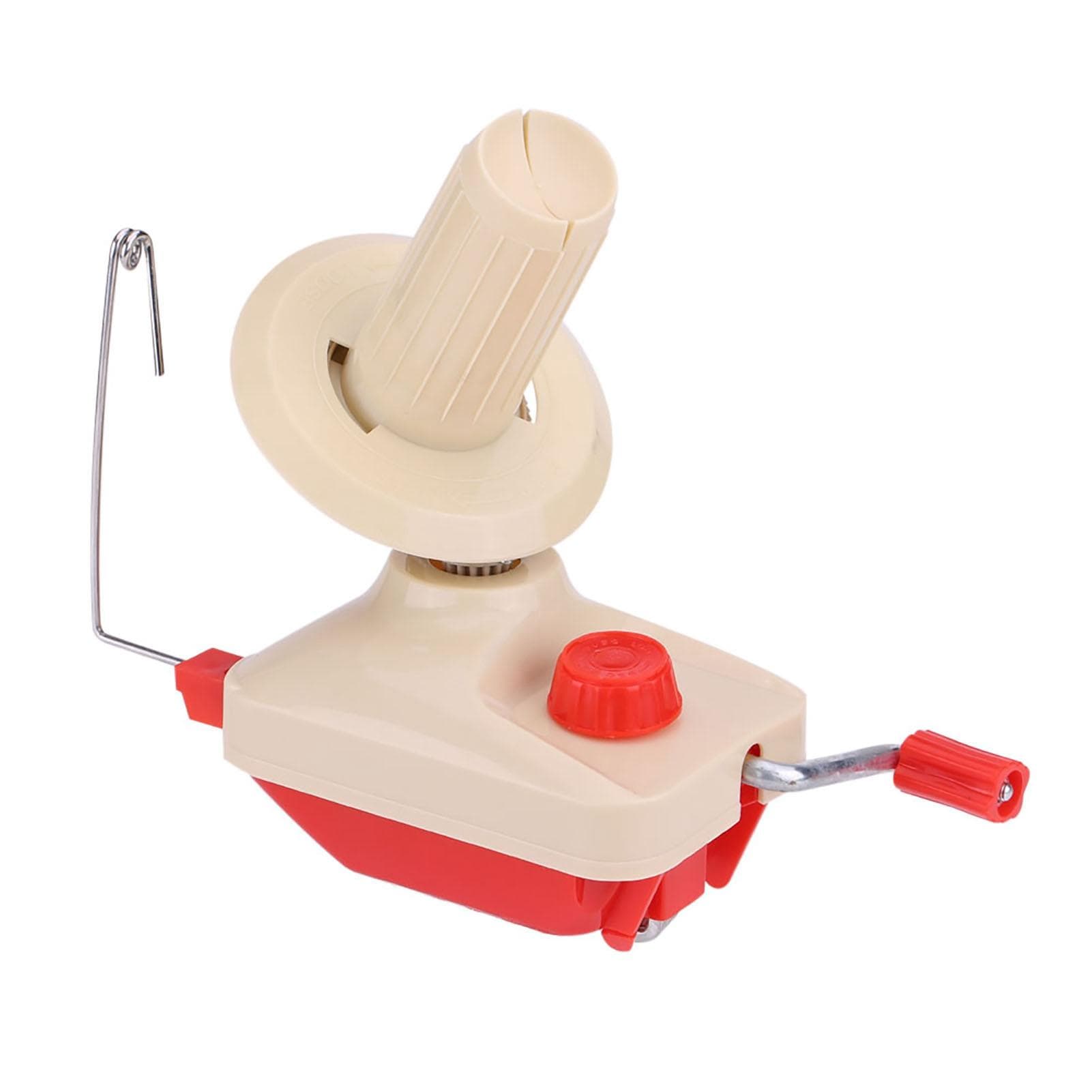 Hand Operated Knitting Roll String Yarn Fiber Wool Thread Ball Winder Holder Sewing Accessories white
