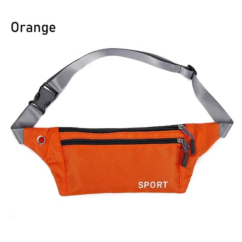 Women Sport Waist Pack Fanny Pack Crossbody Wallet Belt Travel Phone Bag Fashion Sport Pouch Money Fanny Bum Bag orange