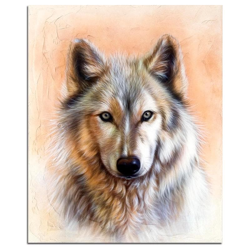 Diamond Embroidery Animal Full Round 5D DIY Diamond Painting Wolf Picture Of Rhinestones 20X30CM