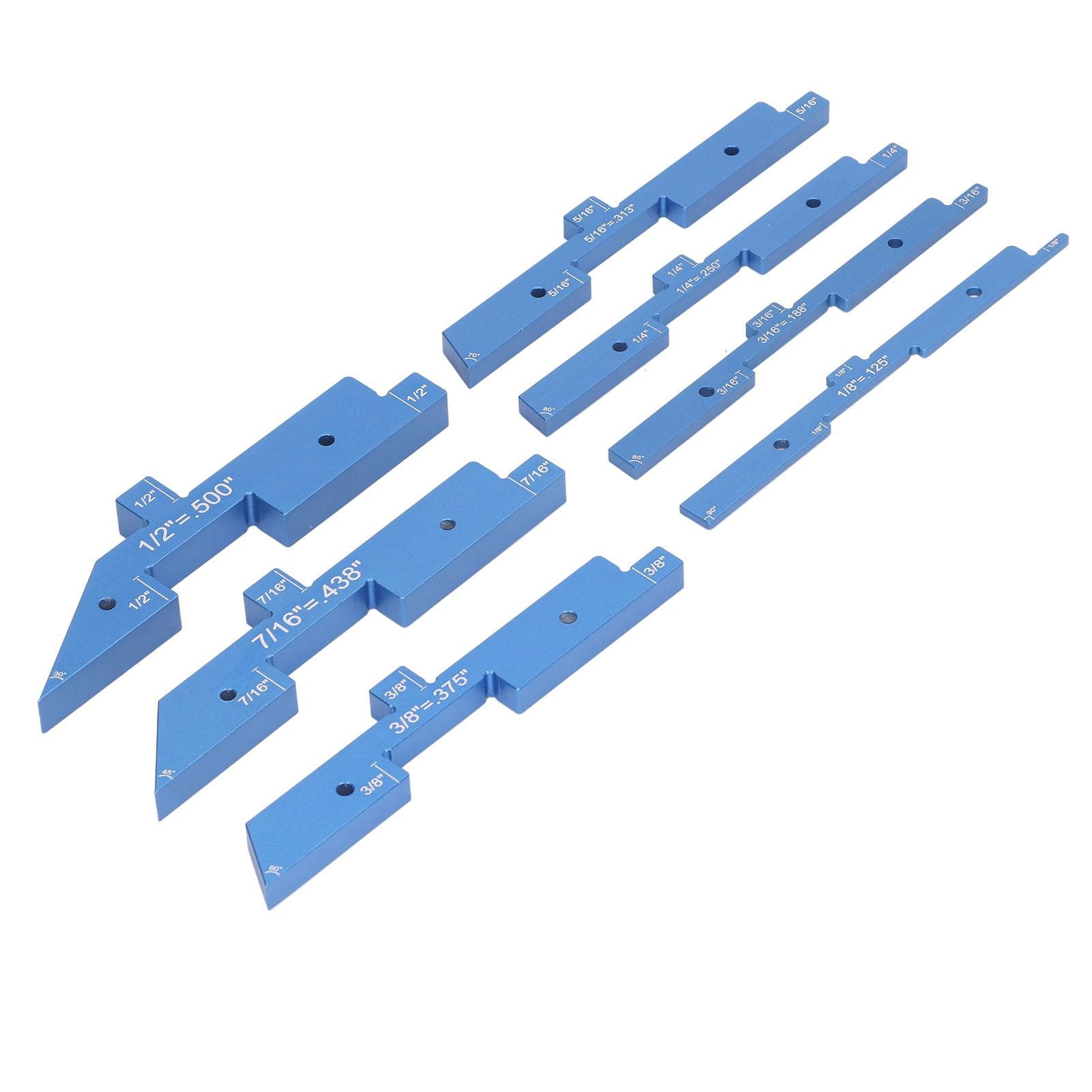 7 Pcs Set Router Table Setup Bar 18 To 12in Aluminum Alloy Precise Setup Block Height Gauge for