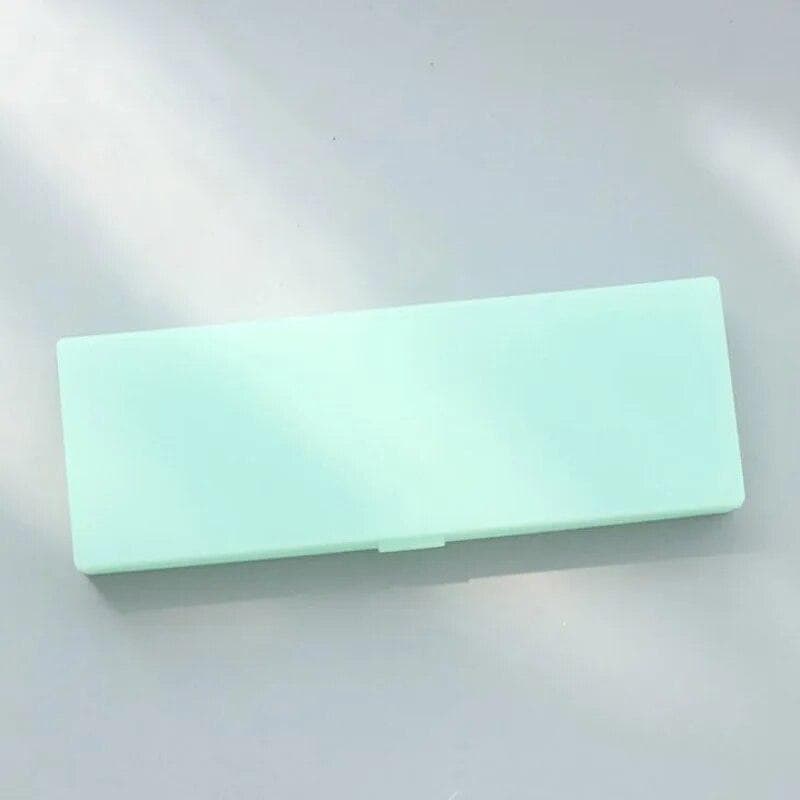 Transparent Plastic Pencil Box For Students Without Printing Simple Low Carbon Environmental Protection Pencil Case green