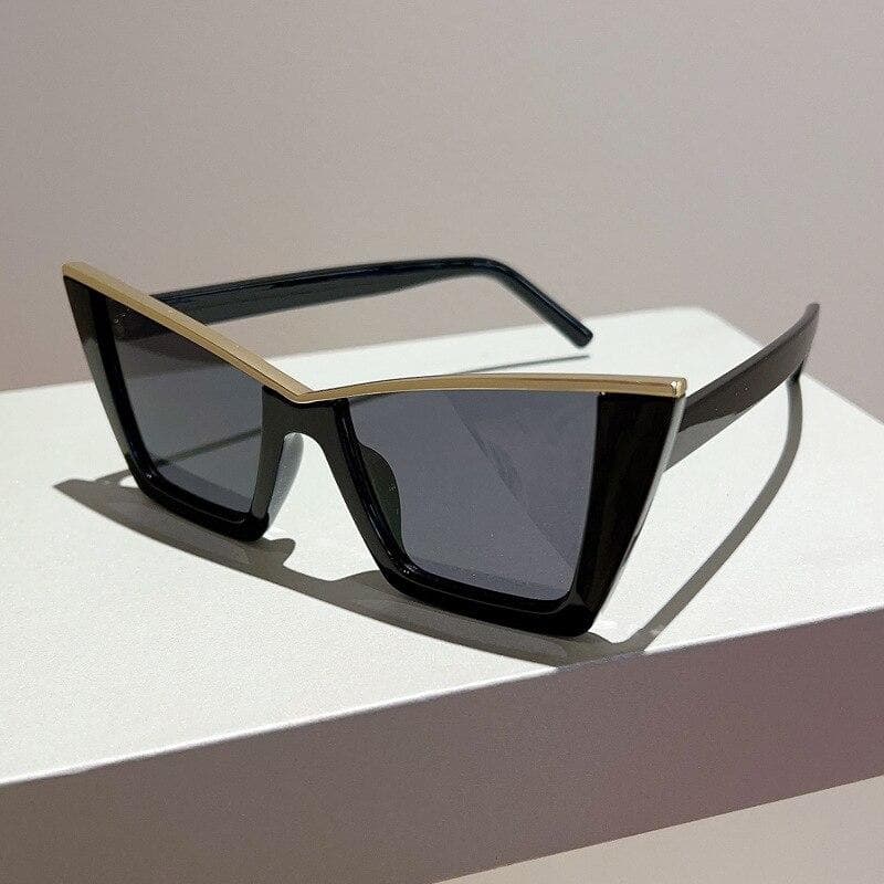 Luxury Oversized Cat Eye Sunglasses Women Designer Fashion Square Sun Glasses Female Big Frame Trendy