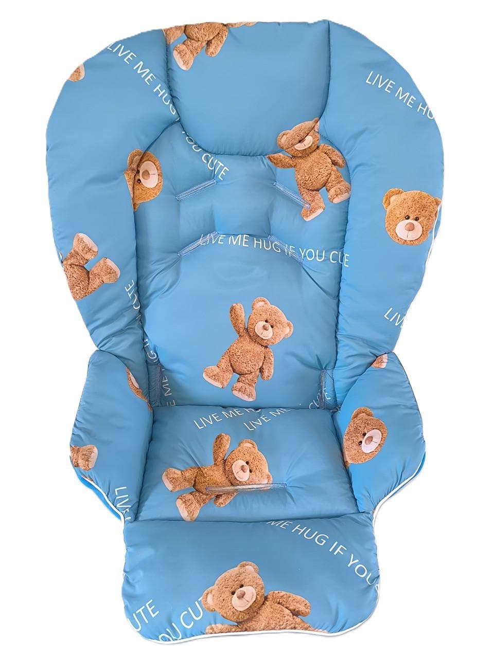 Chicco Polly highchair waterproof cover with pattern, water-repellent highchair insert one size