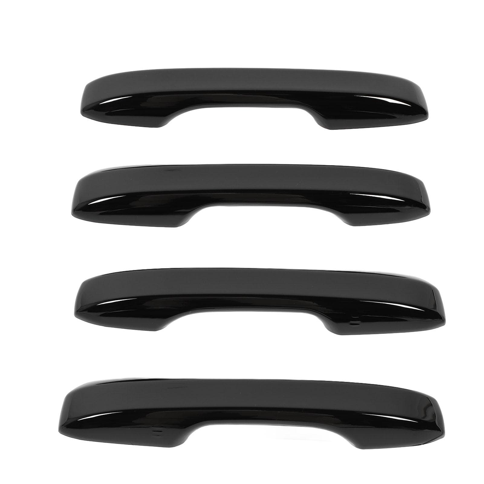 4 Pcs Exterior Door Handle Cover Scratch Resistant Outside Door Handle Trim Replacement for Civic black