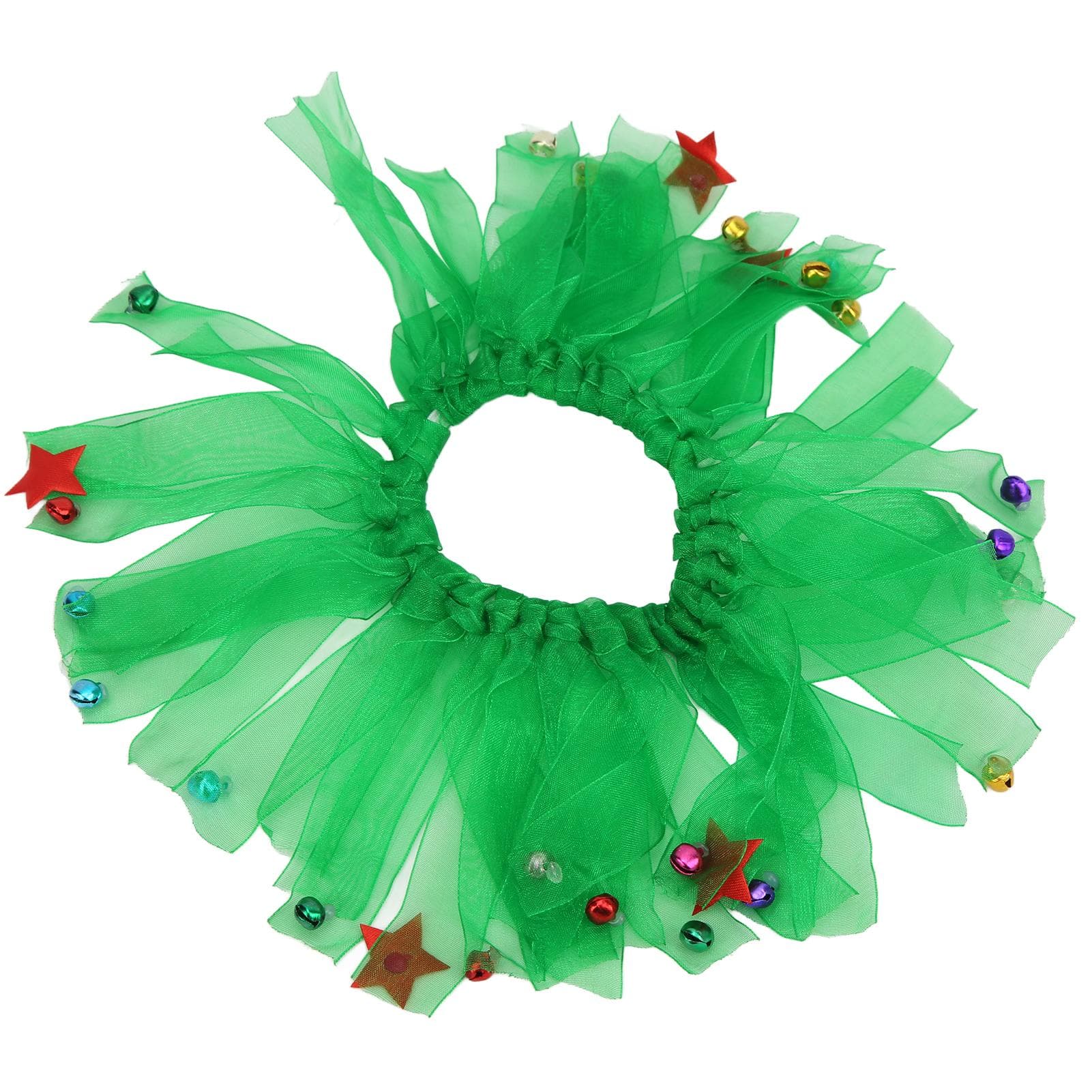 Christmas Jingle Bells Decorative Dog Collar Pet Party Collar Holiday Accessories for Dogs Cats M(for 4-6.5kg)