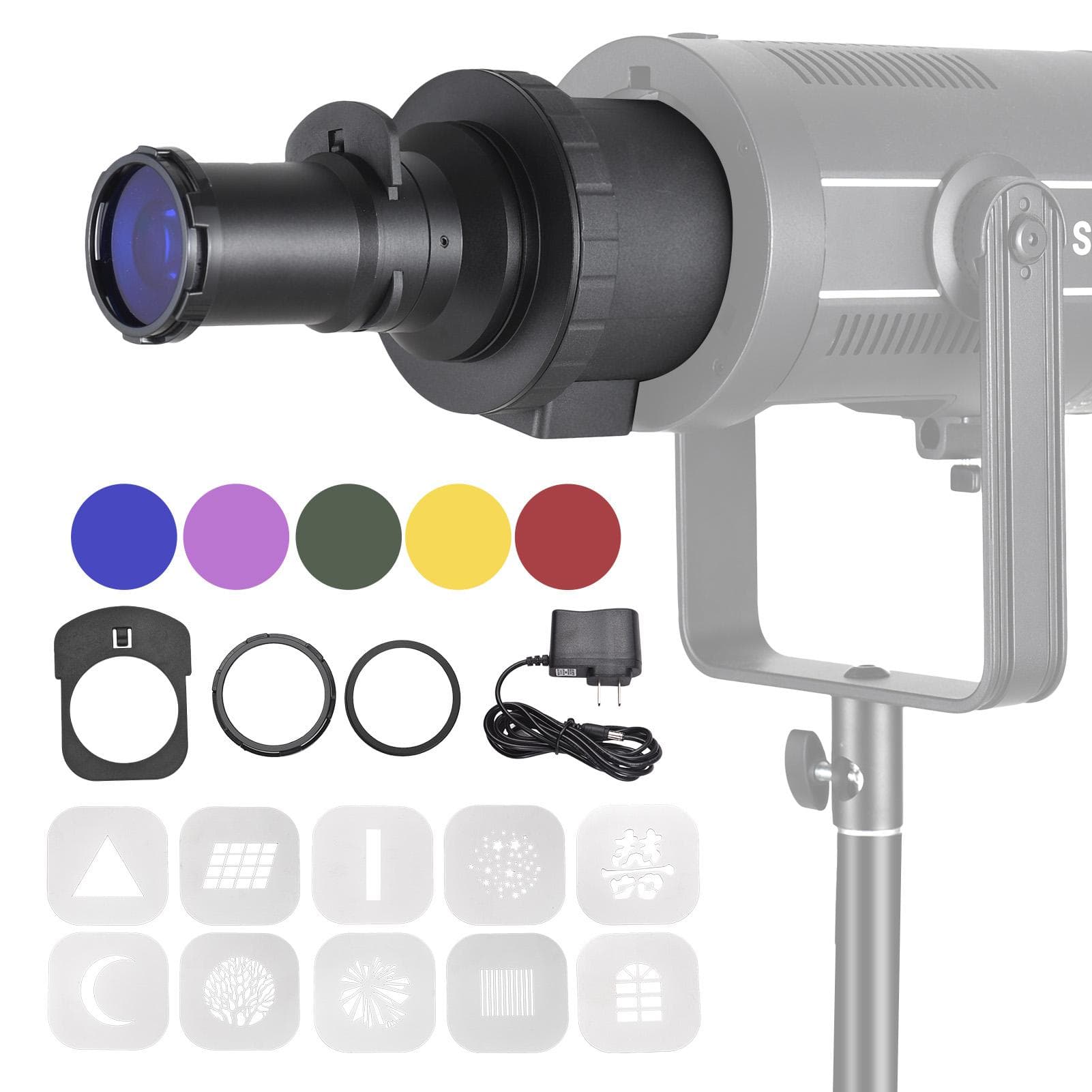 Optical Conical Snoot Bowens Mount Flash Projector Attachement Spotlight Snoot Photography Video US