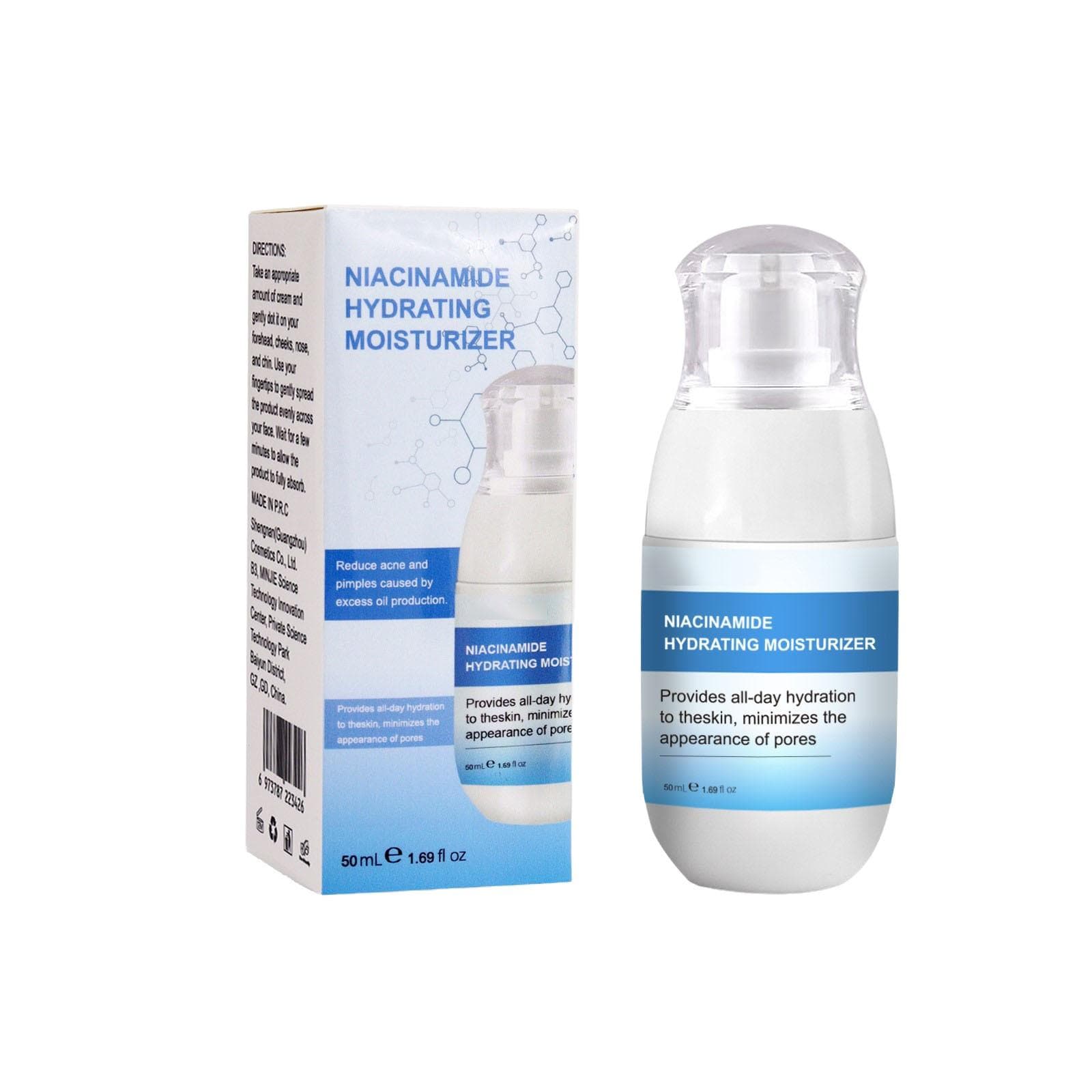 Nicotinamide Face Cream Hydrating, Moisturizing, Shrinking Pores, Brightening Skin Nicotinamide Face Cream,A Gift For Mother And Women,50ml blue