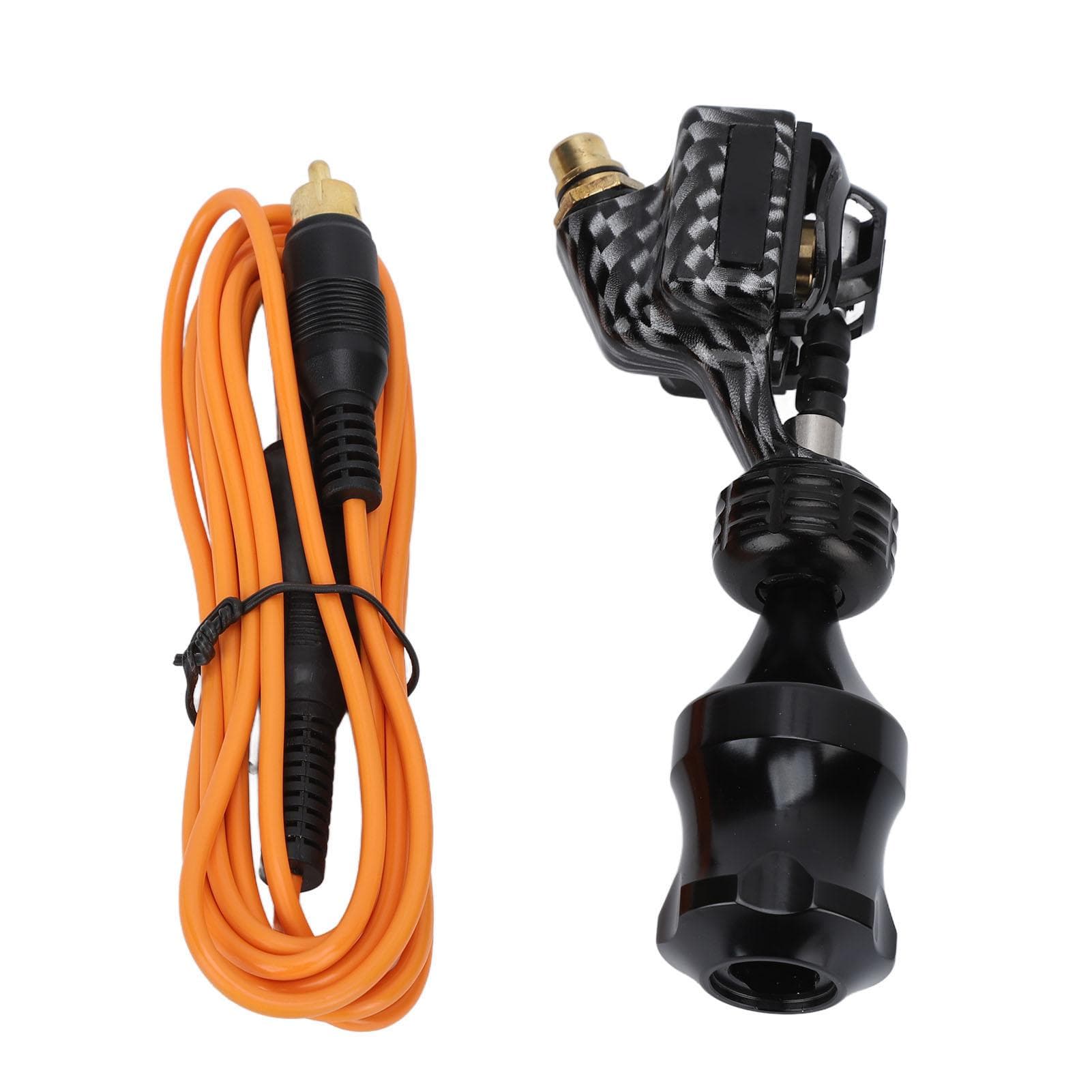 Rotary Tattoo Pen Salon Electroplating Zinc Alloy Adjustable Liner Shader RCA Motor Tattoo Machine black