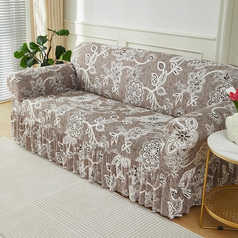 Elastic Sofa Cover For Living Room Printed Sofa Slipcover L Shape Sofa Furniture Protector Cover Bedroom Home Decor Couch Cover XLarge(235-300cm)1PC