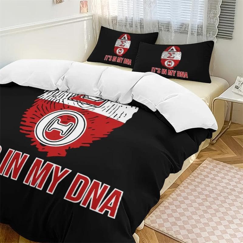 Delta Sorority Sigma Theta DST Bedding Set Boys Girls Twin Queen Size Duvet Cover Pillowcase Bed Kids Adult Home Textileextile 135x200cm 2pcs