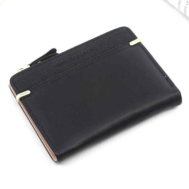 Women's Wallet Short Women Coin Purse Fashion Wallets Small Ladies Wallet Female Hasp Mini Clutch For Girl black