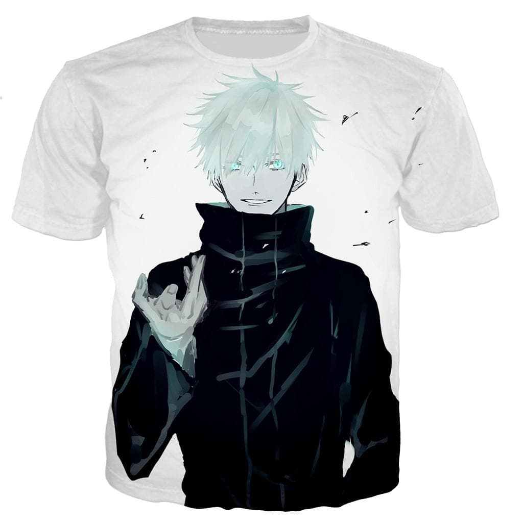 Jujutsu Kaisen Satoru Gojo T Shirts Men/women 3D Print T-shirt Fashion Casual Harajuku Style Shirts Streetwear Tops XXXL